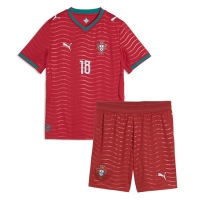 Camiseta Portugal Pedro Neto #18 Primera Equipación Replica Mundial 2026 para niños mangas cortas (+ Pantalones cortos)